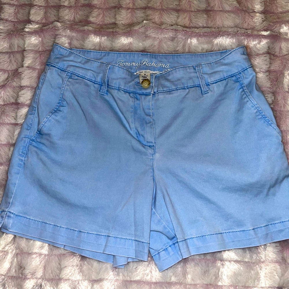 Tommy Bahama light blue shorts, waist size 26.